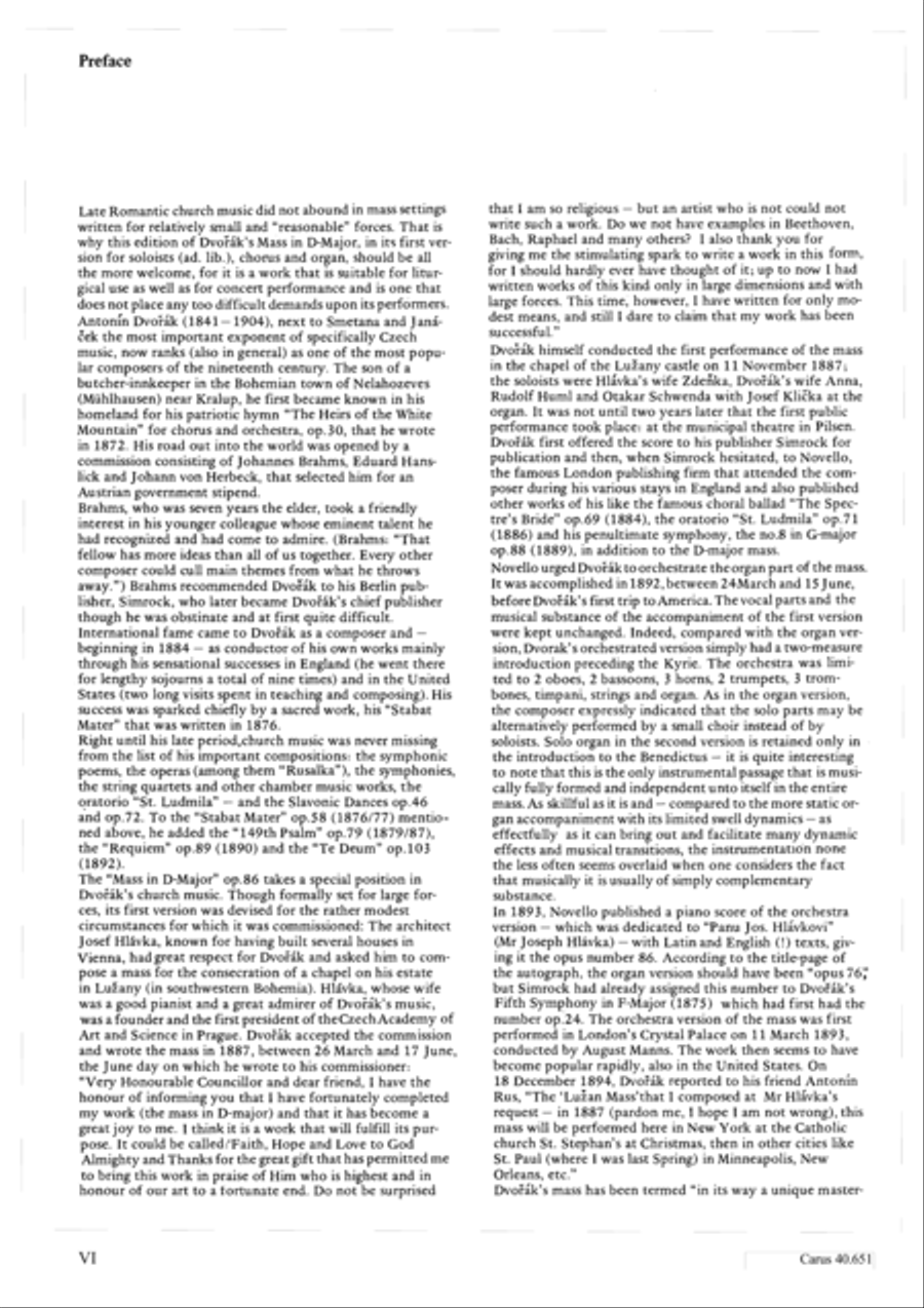 Mass in D Major (Missa in D) 4-Part scores gallery preview page 7