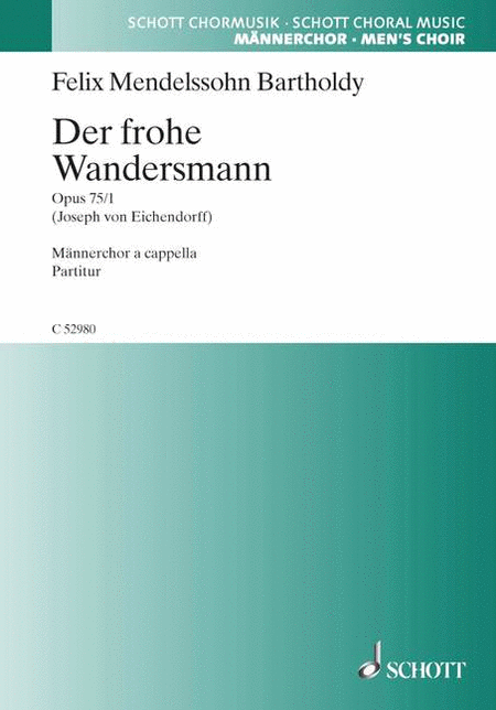Der Frohe Wandersmann, Op. 75/1 "wem Gott Will Rechte Gunst Erweisen" Ttbb German