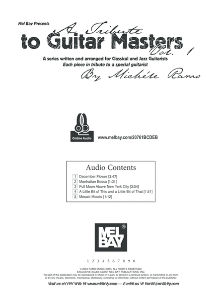 A Tribute To Guitar Masters Vol. 1 image number null