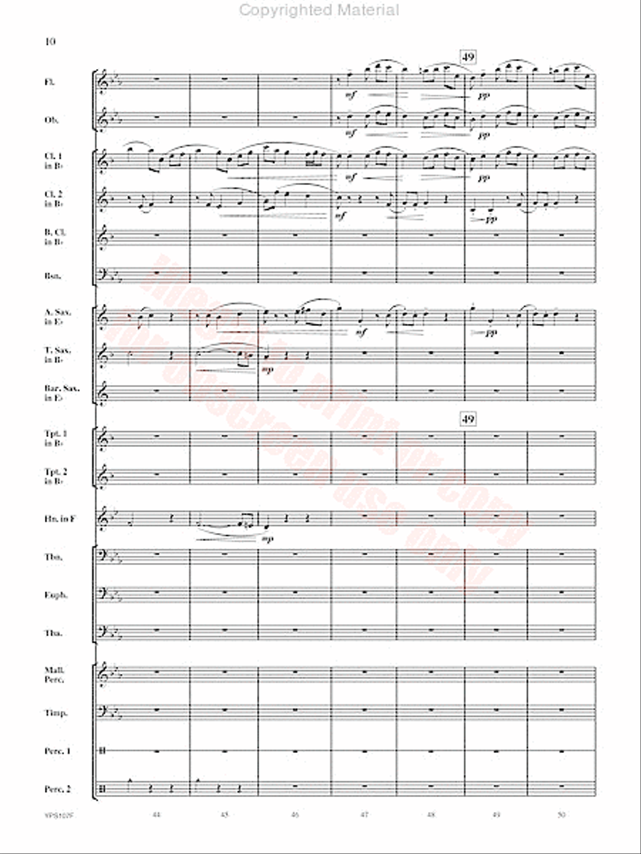 Fughetta Concert Band scores gallery preview page 11