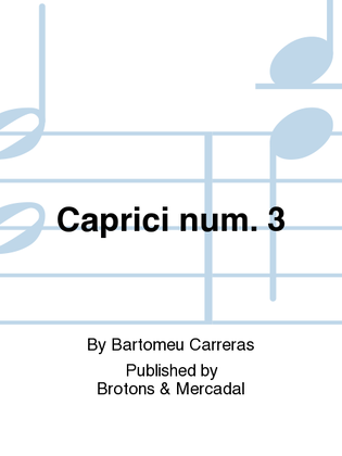 Book cover for Caprici num. 3
