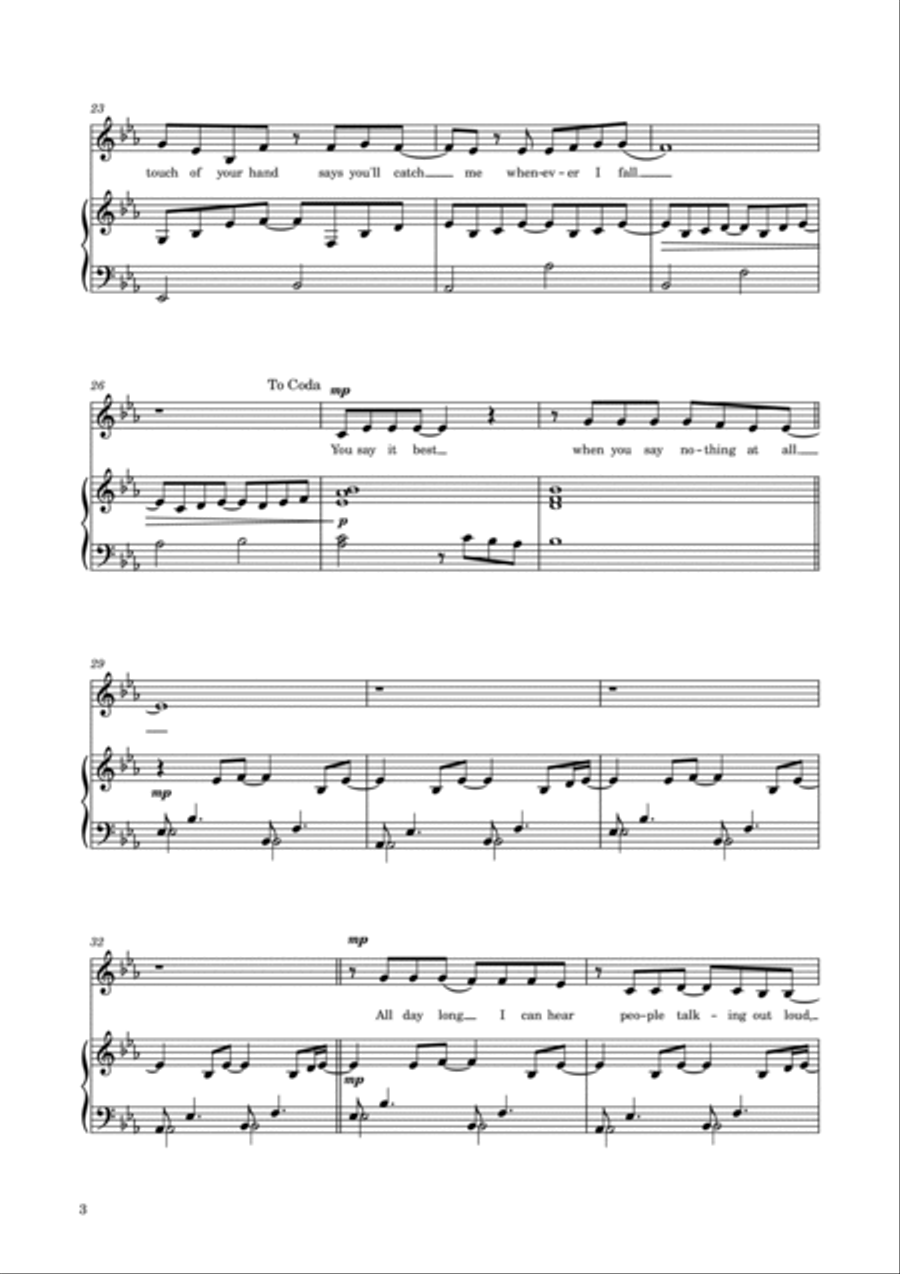 When You Say Nothing At All Voice scores gallery preview page 4