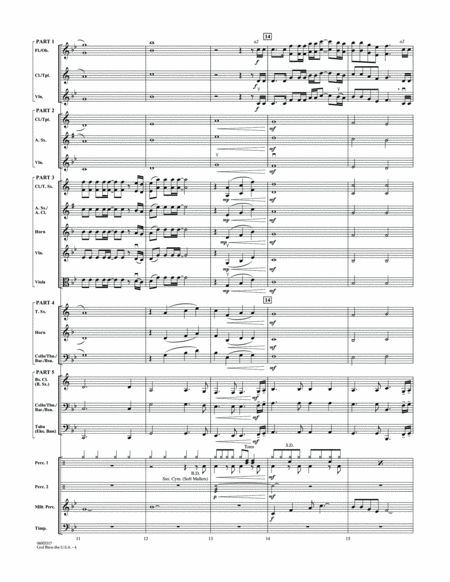 God Bless The U.S.A. - Conductor Score (Full Score)