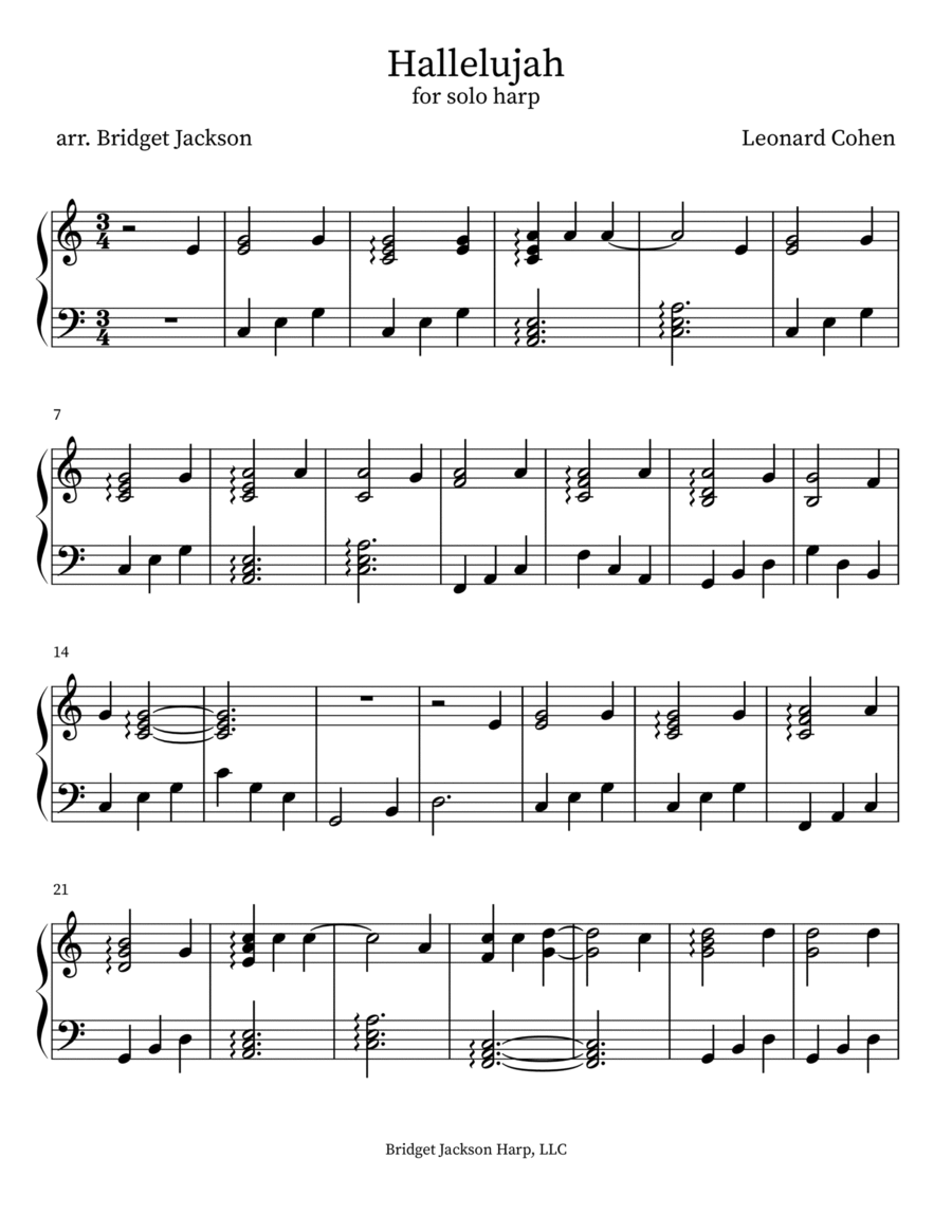 Hallelujah Harp scores gallery preview page 1