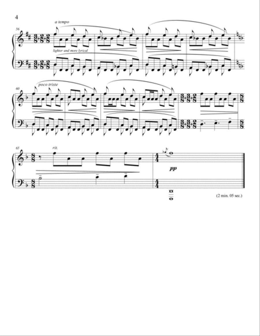 Three Preludes for Solo Piano - Opus 20 Piano Solo scores gallery preview page 6