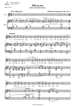 Till en ros, Op. 8 No. 4 (G Major)