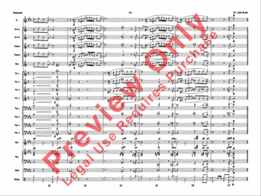 St. Louis Blues Jazz Ensemble scores gallery preview page 19