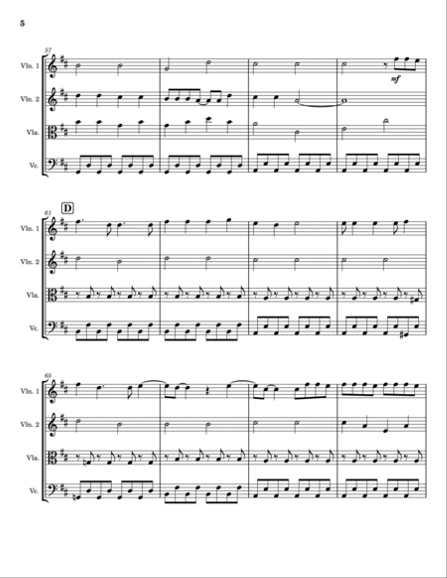 Cough Syrup String Quartet scores gallery preview page 5