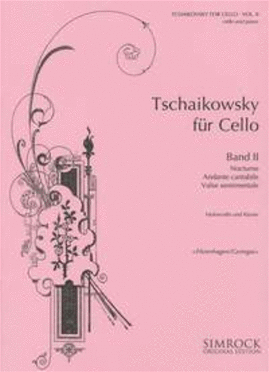 Tschaikowsky For Cello Vol. II Piano Accompaniment scores gallery preview page 1