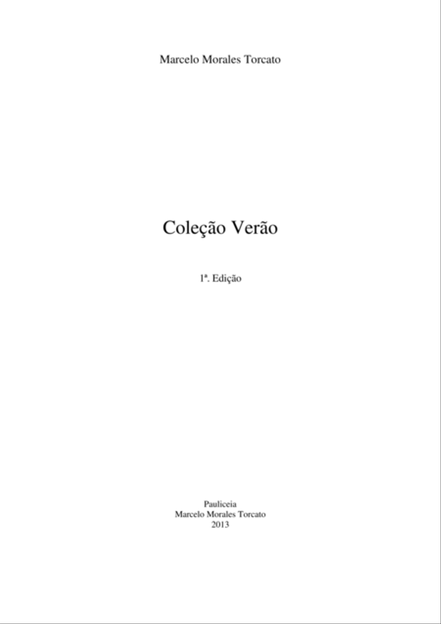 Coleção Verão - Summer Collection Piano, Vocal, Guitar scores gallery preview page 2