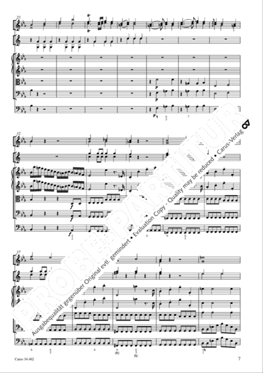 Concerto grosso for cembalo or piano Horn scores gallery preview page 8
