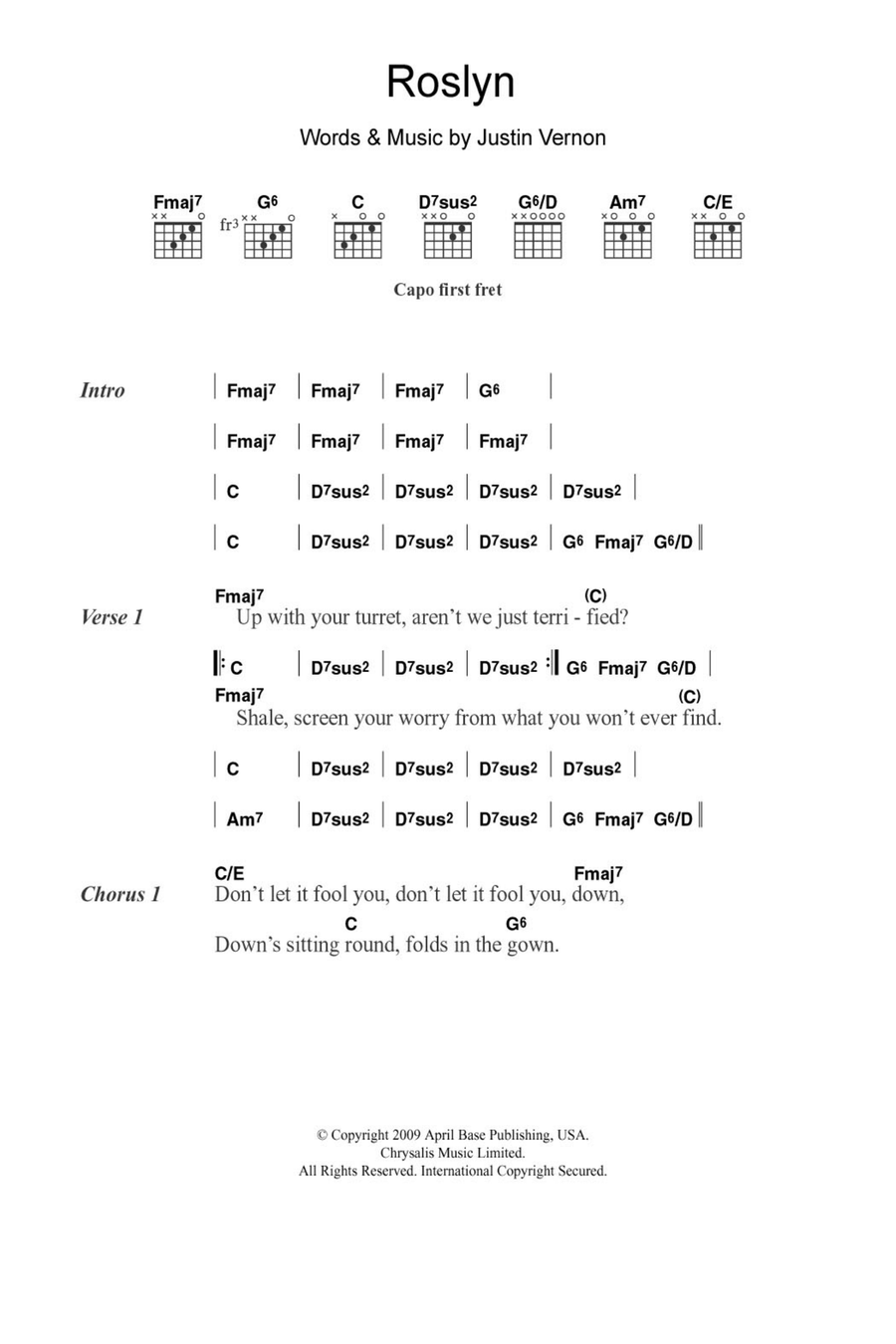 Roslyn Acoustic Guitar scores gallery preview page 1