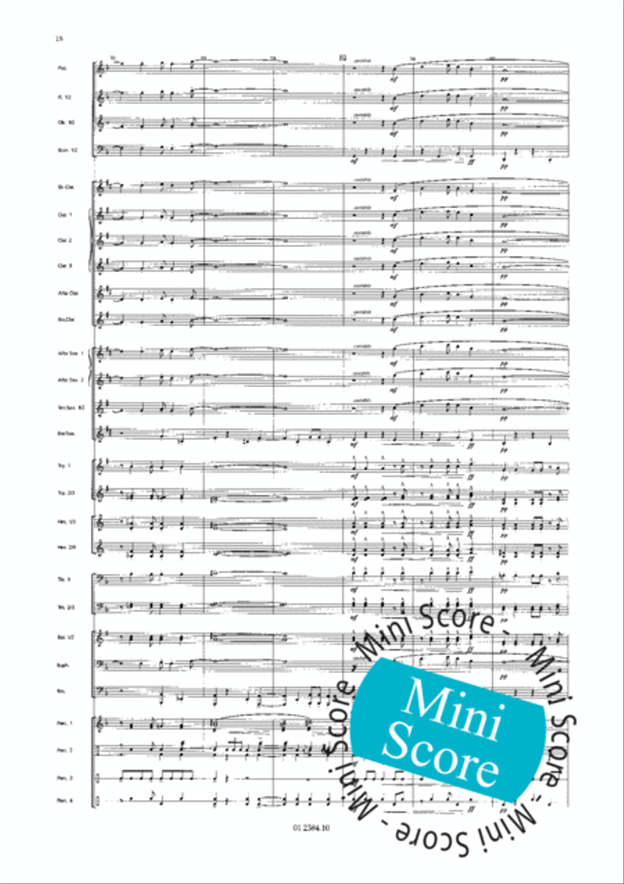 Os Passaros Do Brasil Concert Band scores gallery preview page 26
