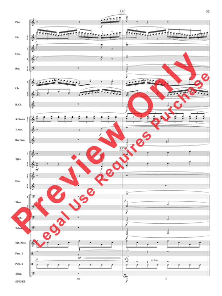 God's Country God's Country Concert Band scores gallery preview page 55
