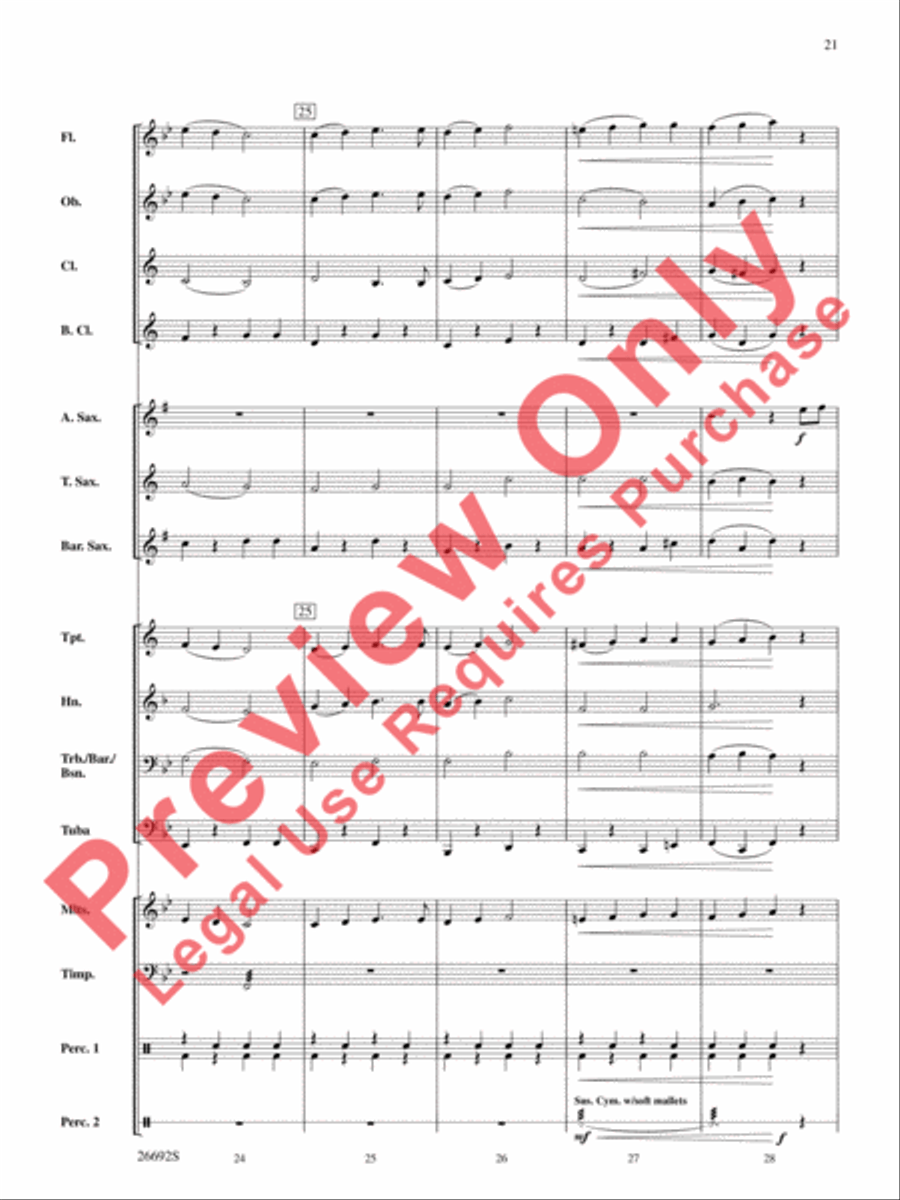 Belwin Beginning Band Kit #3 Concert Band scores gallery preview page 22