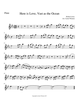 Book cover for Here is Love Vast as the Ocean
