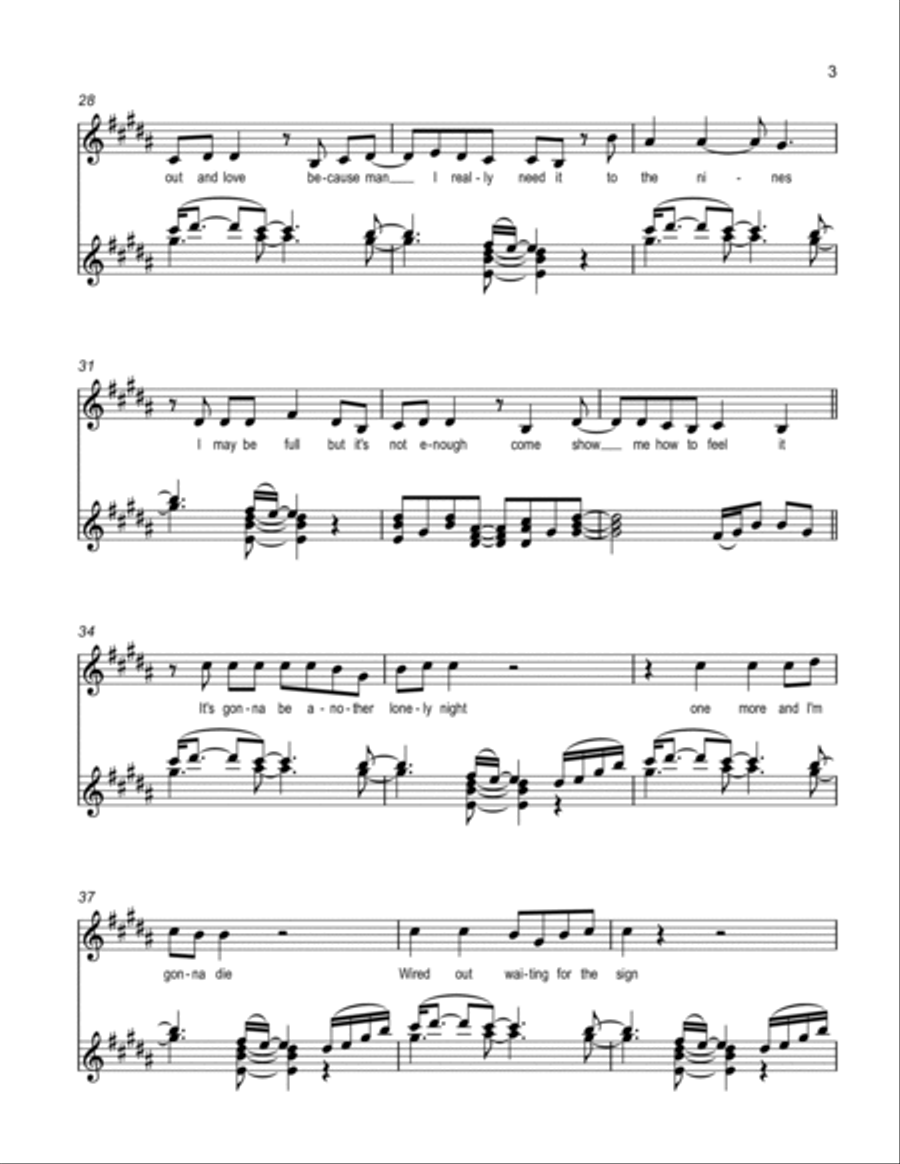 Borderline Borderline Guitar Tablature scores gallery preview page 3
