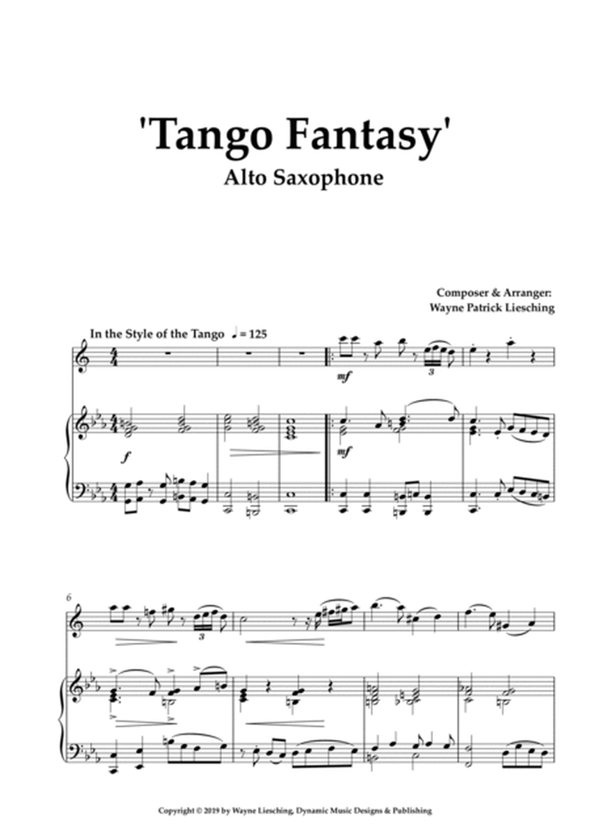 Tango Fantasy for Alto Sax with Piano Accompaniment image number null