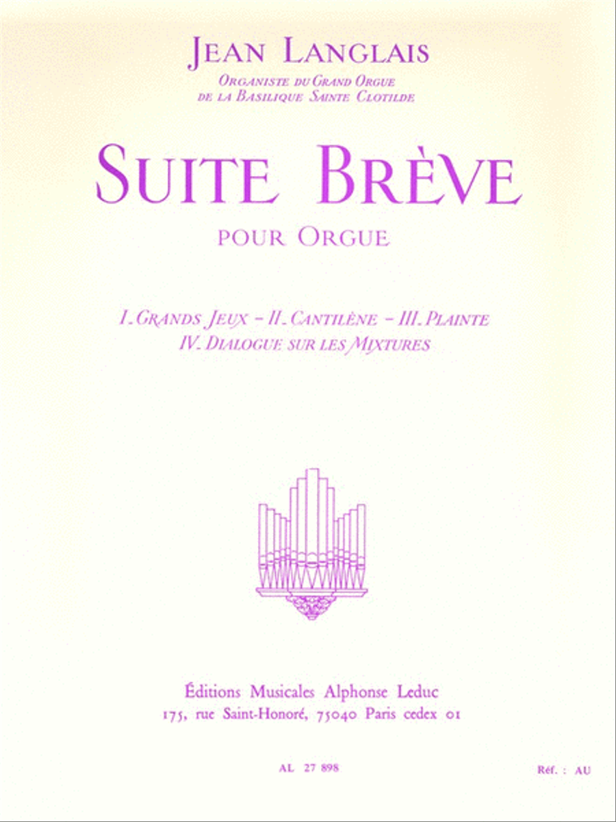 Suite Breve Organ scores gallery preview page 1
