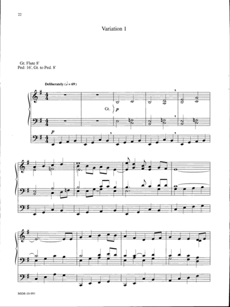 Marilyn Mason Music Library, Volume 2 Organ scores gallery preview page 8