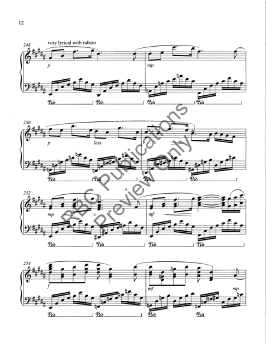 Selected Advanced Concertworks Piano Solo Collection Piano Solo scores gallery preview page 15