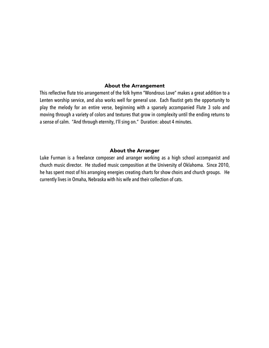 What Wondrous Love is This (Flute Trio) Flute Trio scores gallery preview page 2