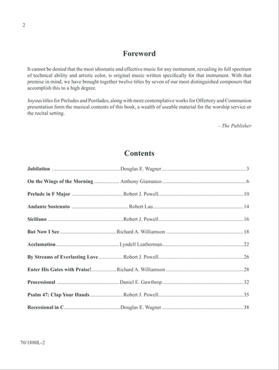 Music for Celebration and Reflection Organ scores gallery preview page 2