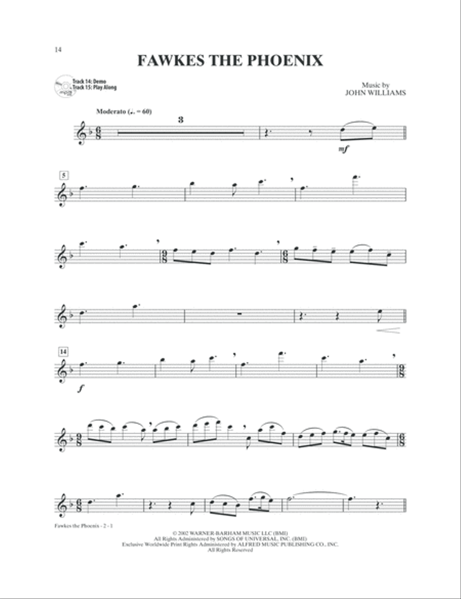Harry Potter Instrumental Solos Flute Solo scores gallery preview page 7