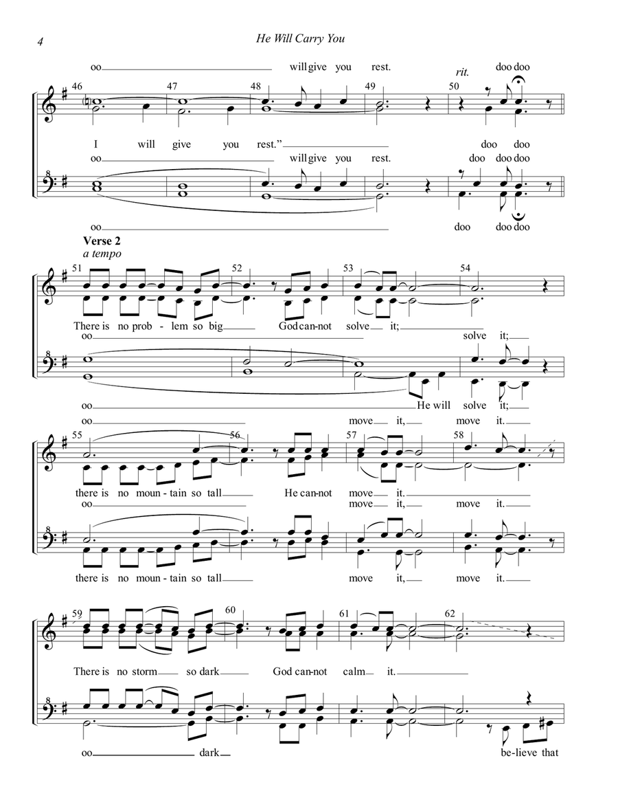 He Will Carry You SSAA scores gallery preview page 4