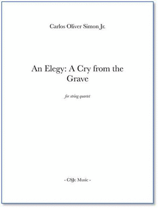 Book cover for An Elegy: A Cry for the Grave