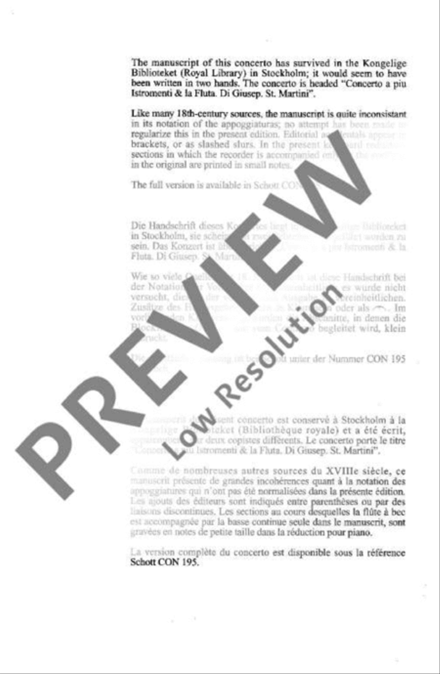 Concerto F major Soprano Recorder scores gallery preview page 3