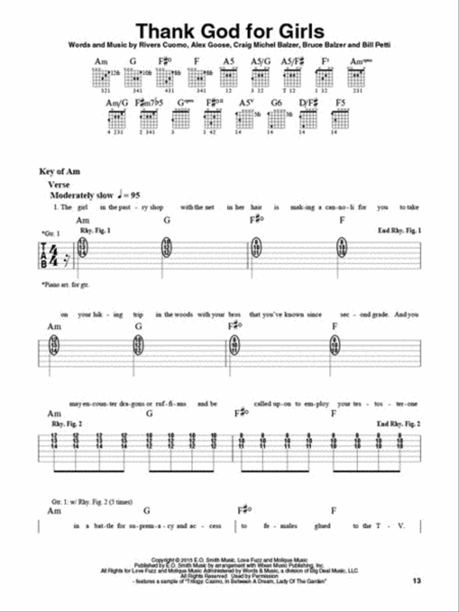 Weezer - Weezer (The White Album) Electric Guitar scores gallery preview page 3