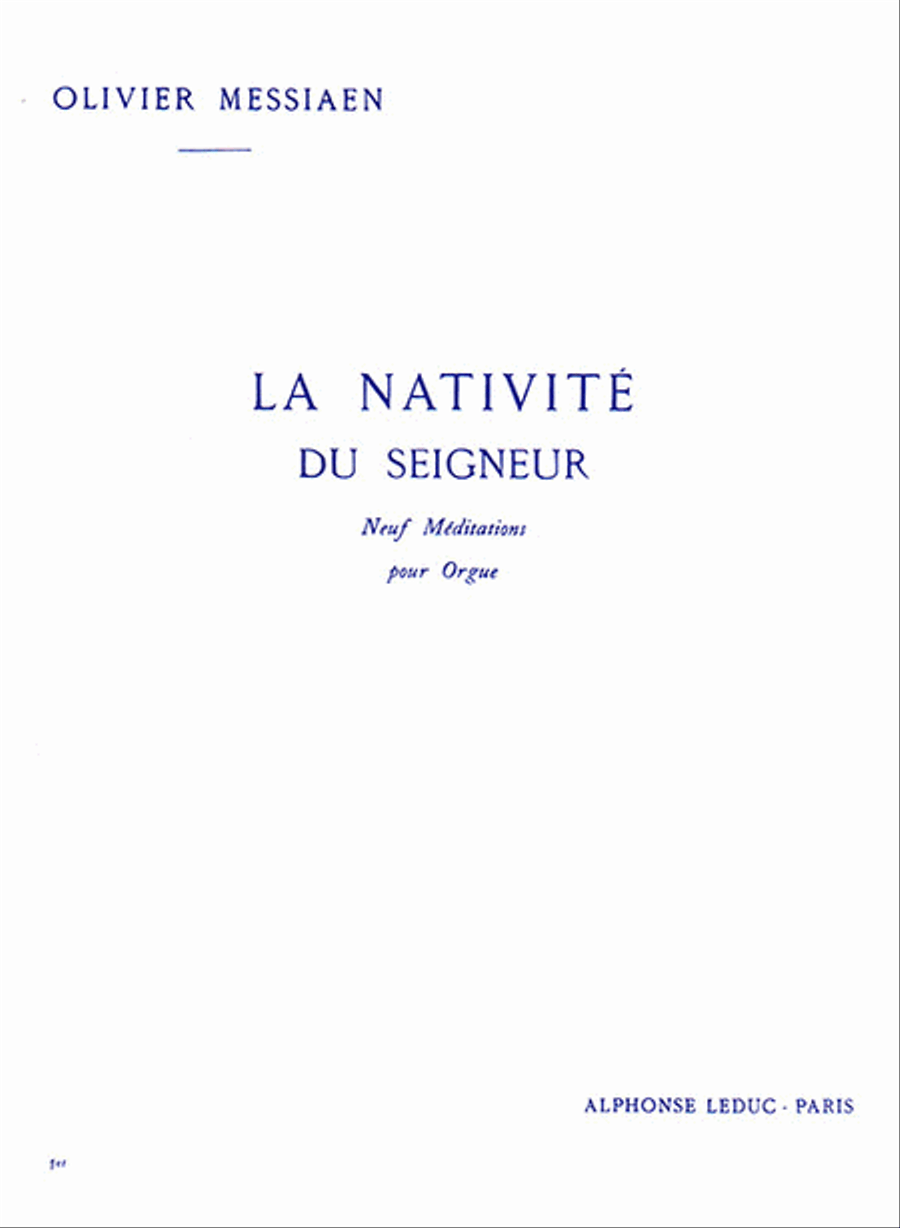 La Nativite Du Seigneur - Volume 1 Organ scores gallery preview page 1