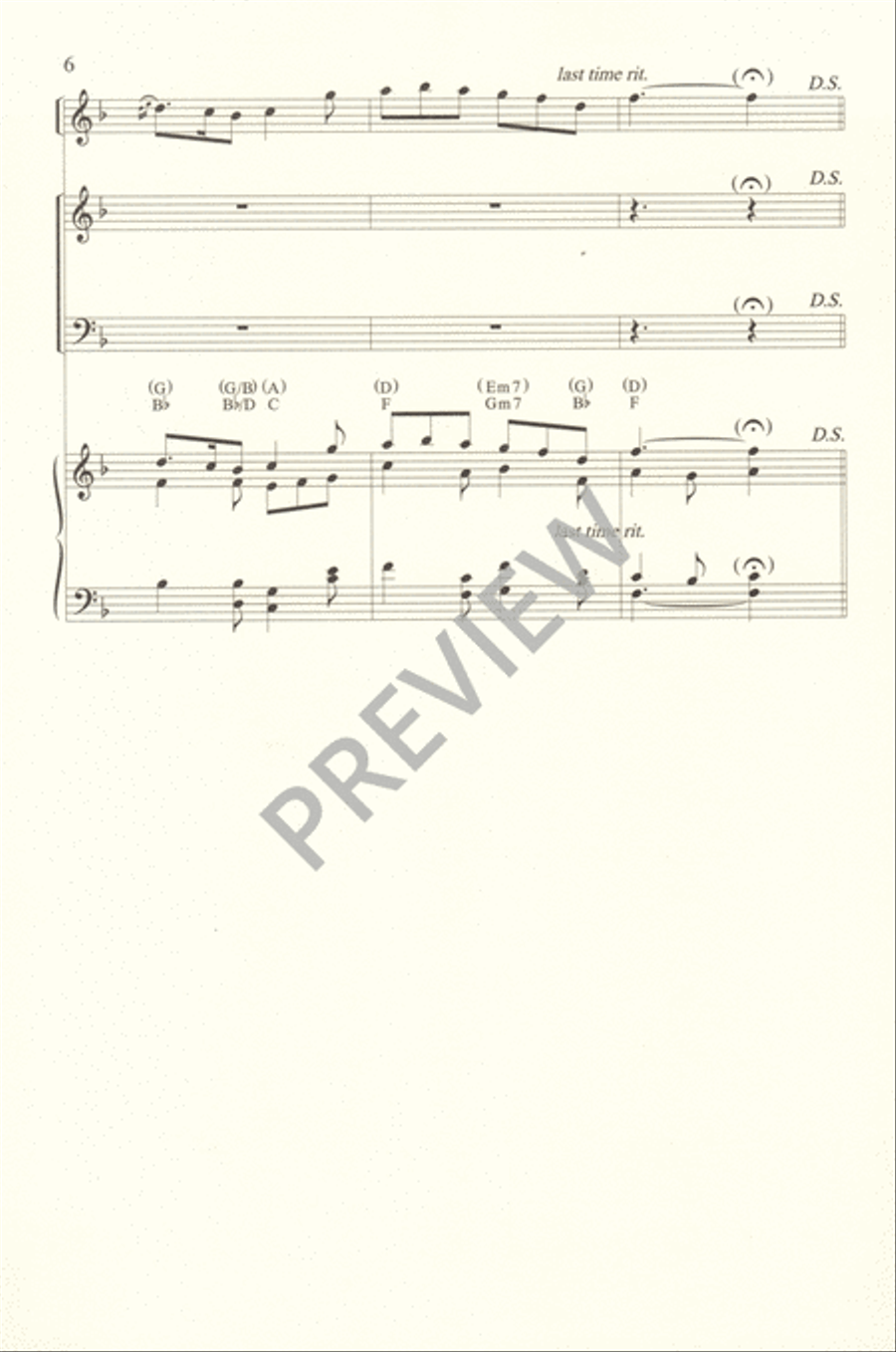 The Tiny Child to Bethlehem Came 4-Part scores gallery preview page 7