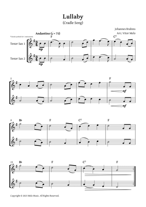 Brahms Lullaby - Tenor Sax duet
