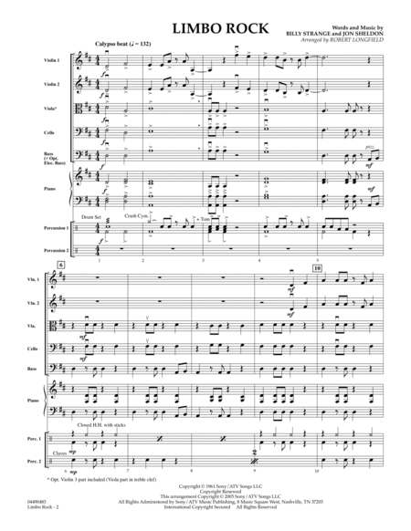 Limbo Rock - Conductor Score (Full Score)