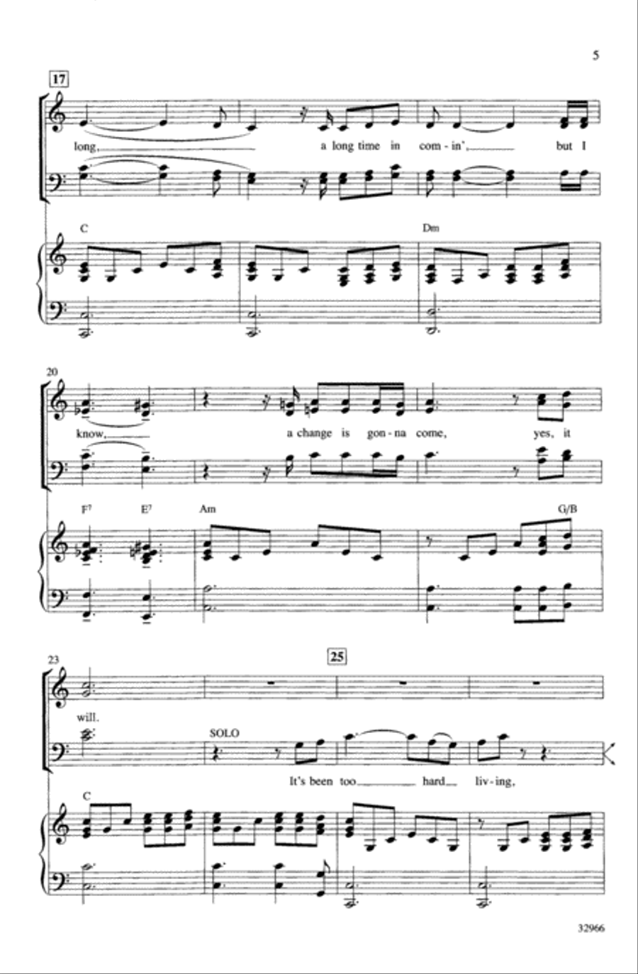 A Change Is Gonna Come Choir scores gallery preview page 3