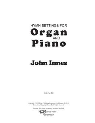 Book cover for Hymn Settings for Organ & Piano-Digital Download