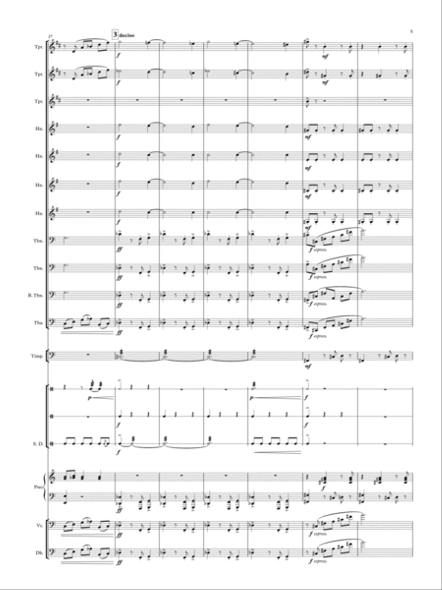Metanoia Brass Choir Large Ensemble scores gallery preview page 5
