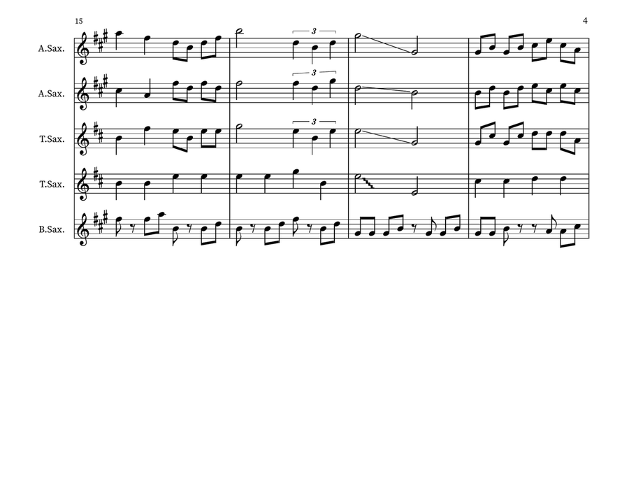 Terry's Madhouse Small Ensemble scores gallery preview page 4