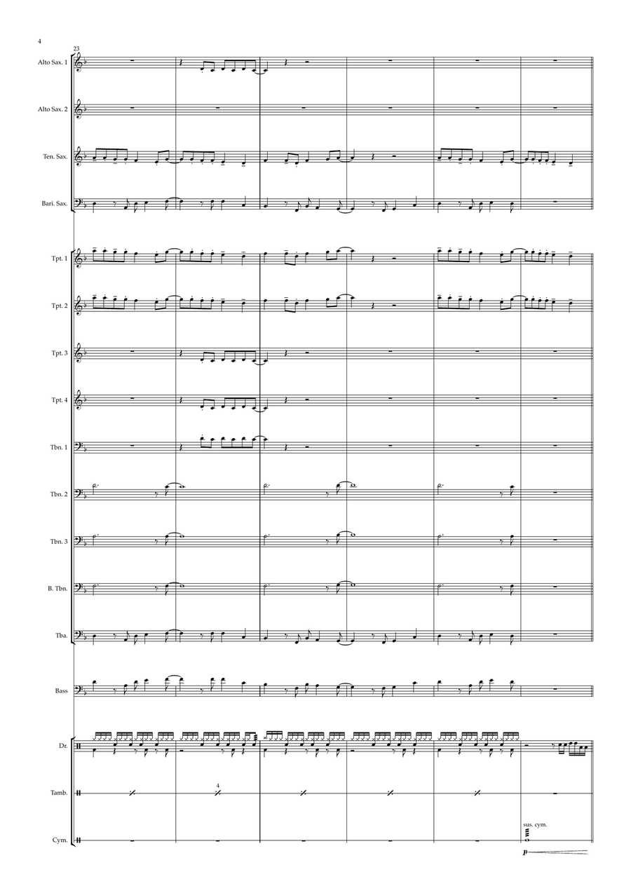 I Ain't Worried Jazz Ensemble scores gallery preview page 4