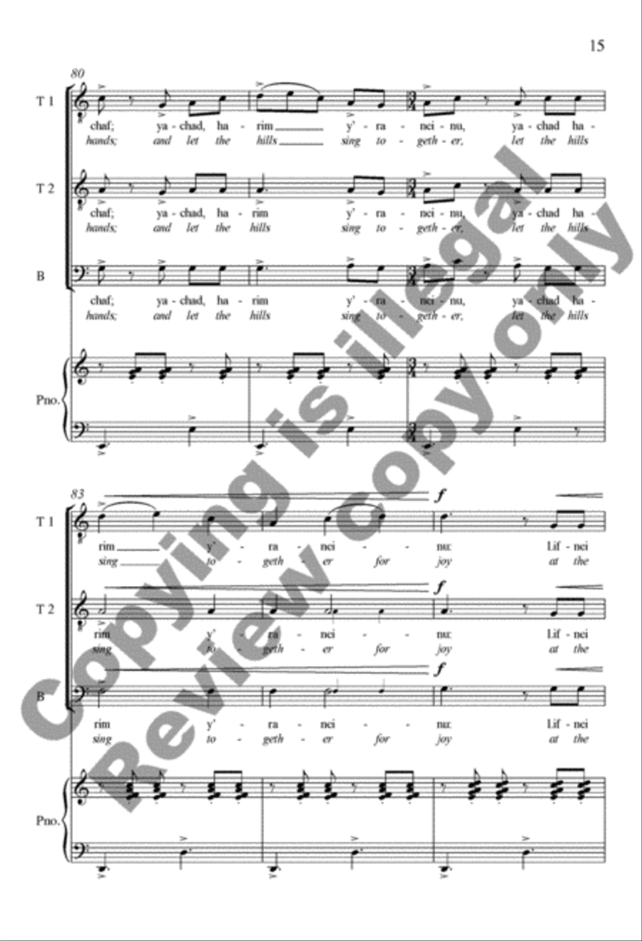 A New Psalm (Psalm 98) A New Psalm (Psalm 98) TTB scores gallery preview page 15