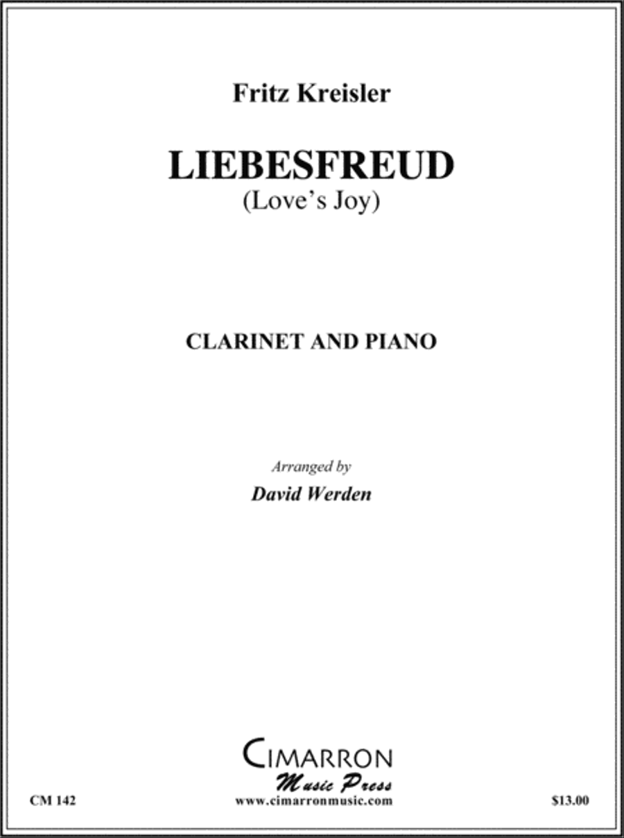 Liebesfreud (Love's Joy) Clarinet Solo scores gallery preview page 1