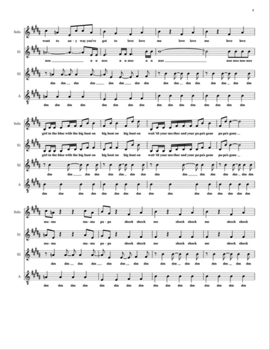 Love Today 4-Part scores gallery preview page 4