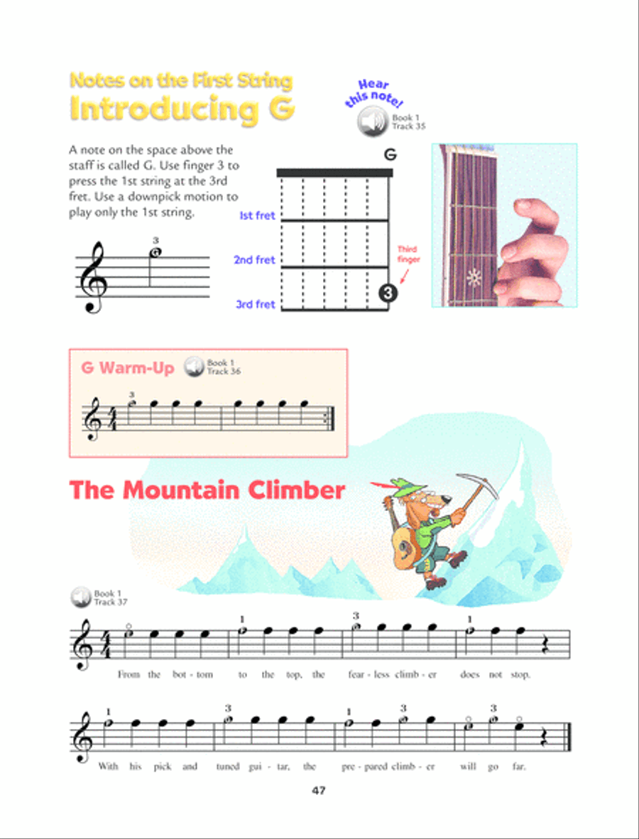 Alfred's Kid's Guitar Course Complete Easy Guitar scores gallery preview page 7