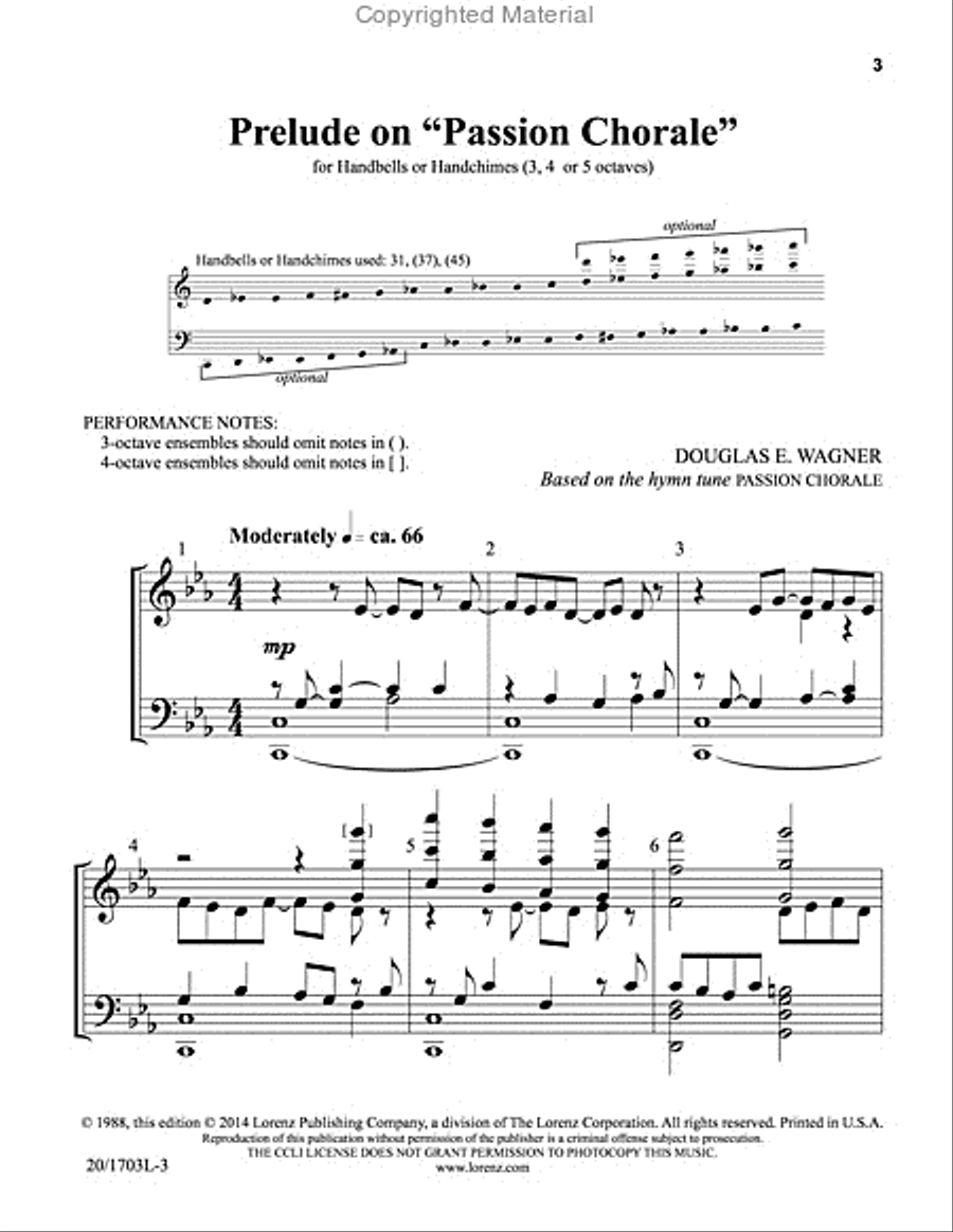 Prelude on Passion Chorale 5-Octaves scores gallery preview page 2