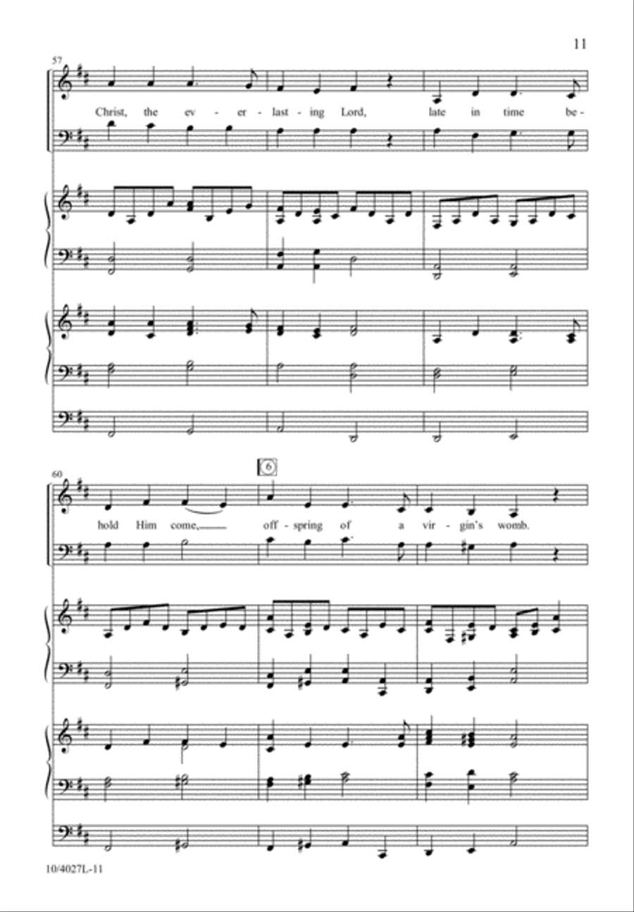 Joyful, All Ye Nations, Rise! 3-Part scores gallery preview page 12