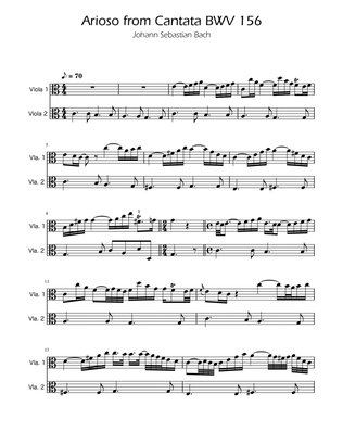 Arioso BWV 156 - Viola Duet
