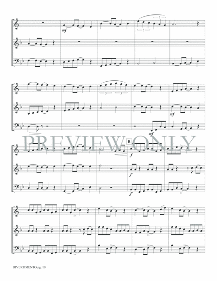 Divertimento Brass Ensemble scores gallery preview page 12