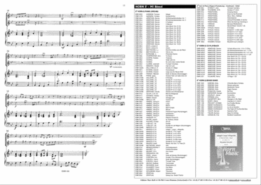 Ave Maria (Bach-Gounod) / Halleluja (Handel) / Trumpet Voluntary (Clarke) Brass Ensemble scores gallery preview page 5